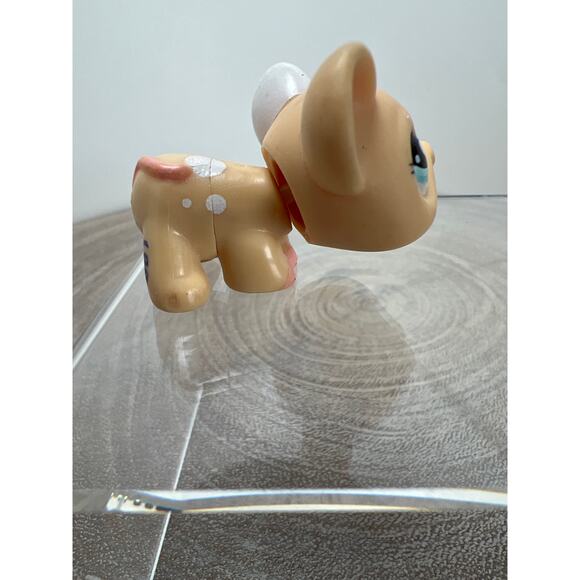 Littlest Pet Shop LPS #1618 Mouse Polka Dot Ears and Blue Dot Eyes 2010 - Picture 4 of 6